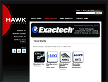 Tablet Screenshot of hawkassociates.com
